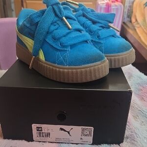 Fenty Puma Kids Vibrant Blue and Yellow Sneakers